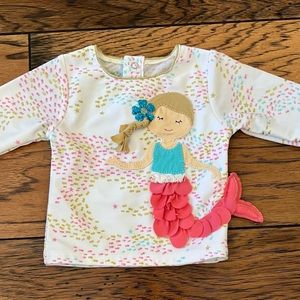 Mud Pie Girls Swim Rash guard Size 6-9 Months
